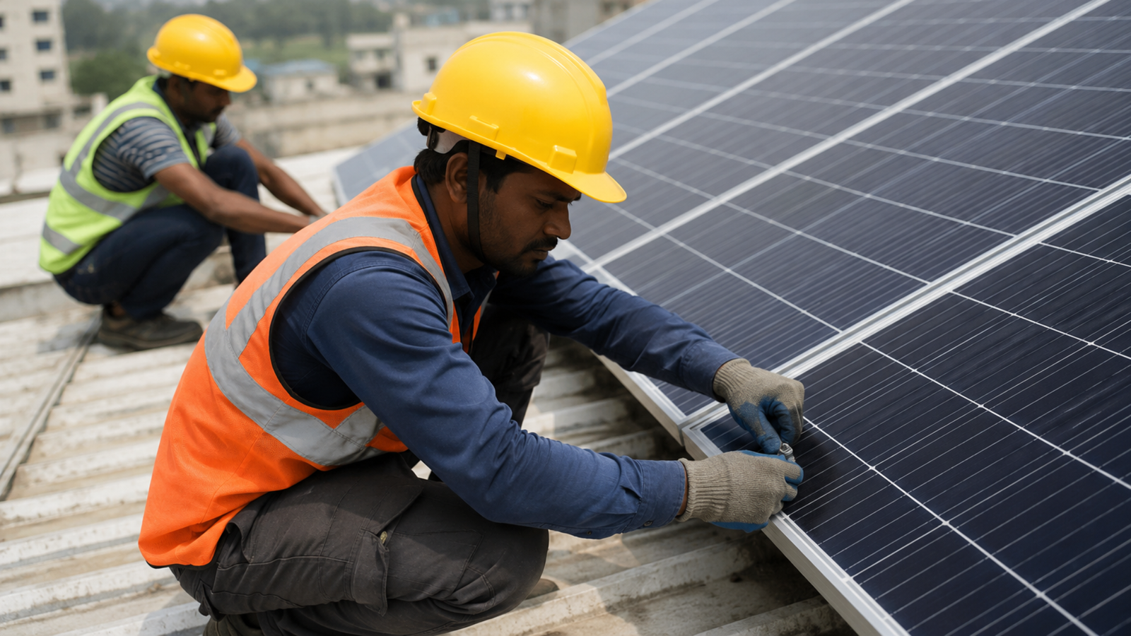 Optiima Crew solar energy infrastructure